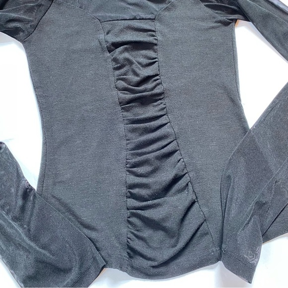 Vintage Y2K Öatt Collection Mesh Sleeve And Upper Chest Top - Picture 5 of 5